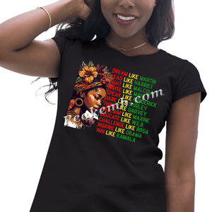 Impresión Melanin Queen Dope Girl Transferencia de calor Iron <span class=keywords><strong>on</strong></span> <span class=keywords><strong>Dream</strong></span> Like Martin Leaders African American DTF Transfers - Product Image 4