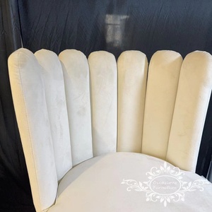 Handmade White <strong>Velvet</strong> <strong>Dining</strong> <strong>Chairs</strong> for Home Hotel Banquet Wedding Events Durable Stainless Steel Furniture Outdoor Living Room - Product Image 4