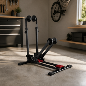 Support de stationnement pliable et réglable VITAI 3 en 1 en acier au carbone durable pour vélos de montagne, vélos de route et vélos à pneus larges – Idéal pour l'intérieur - Product Image 4