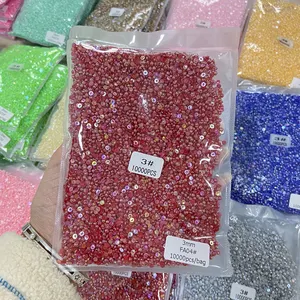 XULIN 1.5mm-20mm loose mix color flat back ABS Hlaf pearl beads in bulk