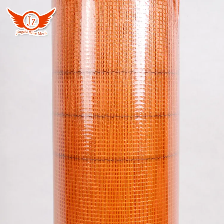 Anping jingzhiワイヤーメッシュサプライヤーオレンジ色1m * 50m樹脂ガラス繊維メッシュトルコ市場siva filesi 160 gr中国製