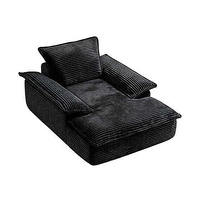 Fauteuil inclinable géant en velours côtelé, confortable et profond, pour cinéma maison et salle de jeux
