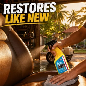 Crème de polissage <span class=keywords><strong>pour</strong></span> <span class=keywords><strong>cuir</strong></span>, revitalisant <span class=keywords><strong>pour</strong></span> <span class=keywords><strong>cuir</strong></span> 2-<span class=keywords><strong>en</strong></span>-1, restaure, nettoie, donne brillance, protection imperméable contre les UV <span class=keywords><strong>pour</strong></span> sièges de voiture, meubles, canapés - Product Image 2