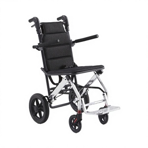 Silla de Ruedas Manual KJT con Elevador, Reposacabezas de Aleación de Aluminio, Reposabrazos Abatibles, Todoterreno, Certificación CE, Ruedas Delanteras de 6'', Traseras de 12'' - Product Image 1