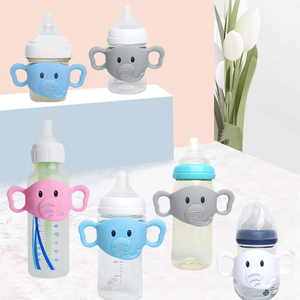 Couvre-<span class=keywords><strong>biberon</strong></span> en silicone pour bébé avec poignées, facile à saisir, sans <span class=keywords><strong>BPA</strong></span>, indispensable pour les nourrissons - Product Image 6