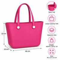 Sac de plage EVA perforé grande capacité 46x23x32cm, imperméable, pour vacances à la mer, voyage, rangement, vente en gros