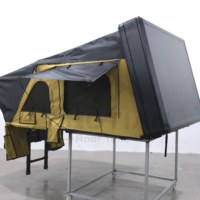 Tente de toit rigide RTT en aluminium avec housse de pluie en Oxford 420D et polyester 280G, pour 2 personnes, tout-terrain, camping en expédition