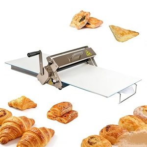 Laminoir à pâte électrique compact semi-automatique de <span class=keywords><strong>comptoir</strong></span>, mini, pour usage domestique et pâtisserie - Product Image 2