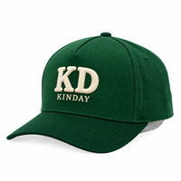 Casquettes de baseball à 5 panneaux personnalisées, bicolores, à visière incurvée, brodées, en coton, réglables, conformes CE et REACH, fabriquées en usine
