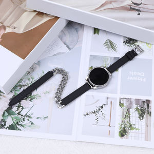 Hublot 시계 팔찌 남성 여성 20mm 럭셔리 스테인레스 스틸 및 가죽 시계 더블 스트랩 삼성 갤럭시 시계 6 - Product Image 5