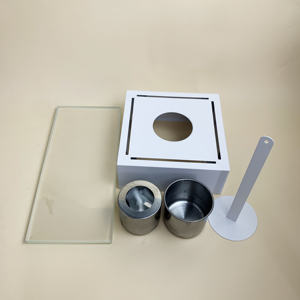 Nouvelle promotion, foyer de table en métal sans fumée à l'éthanol, brûleur de table, cheminée de table avec verre - Product Image 6