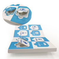 Boîte de calendrier de l'avent cosmétique en carton couché gaufré recyclable avec impression de logo personnalisé et insert thermoformé – Emballage créatif