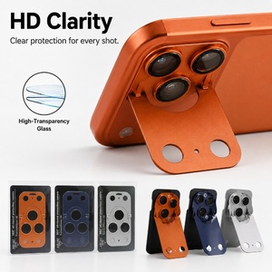 Supporto per Fotocamera Nascosta L001 con Regolazione Multi-Angolo per iPhone 18 17 Pro Max, Protezione in Lega di Alluminio con Kickstand e Pellicola per Lenti - Product Image 4