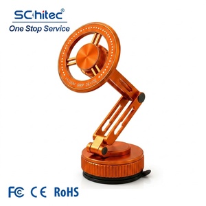 Soporte magnético para teléfono Schitec con ventosa de vacío, plegable, multiángulo ajustable, de aleación de zinc, para coche, pared y salpicadero. - Product Image 1