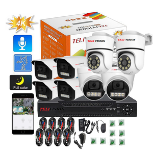 Teli tầm nhìn thông minh video trộn Kit Bullet Dome <span class=keywords><strong>Camera</strong></span> 360 xoay chuyển động 24 giờ màu âm thanh điều khiển từ xa 8 Hệ thống <span class=keywords><strong>camera</strong></span> - Product Image 1