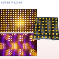 Panneau lumineux matriciel LED RGB 441x0.5W + 49x3W Or, contrôle DMX512 par pixel, effet de scène pour DJ, bar, KTV