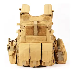 Chaleco Tactico Heavy Duty Plate Carrier Adjustable Magazine Pouches Tactical Plate Carrier Vest