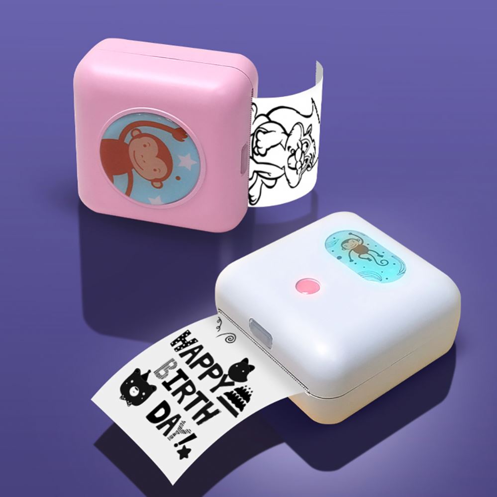 Лучший портативный мини-Термопринтер для этикеток, поддержка чеков и этикеток, наклеек, бумажных печати, Карманный фотопринтер