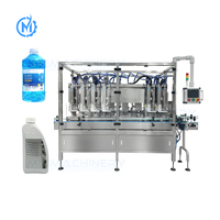 Machine de remplissage de suivi de bouteille de vaporisateur de détergent de blanchisserie multi-têtes linéaire entièrement automatique