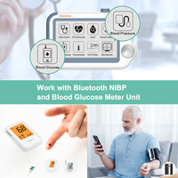 Viatom Checkme Monitor Tekanan Darah, Monitor Tekanan Darah Lengan Atas Medis Kreatif Bluetooth Portabel dengan Monitor Tanda Vital Ecg