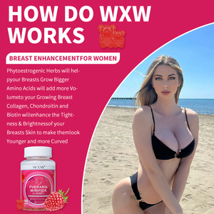 Gummies WXW Stock Pueraria Mirifica pour l'augmentation mammaire, croissance, extrait biologique de Pueraria Mirifica - Product Image 4