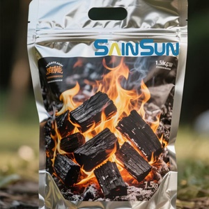 Customized <b>BBQ</b> Briquette Charcoal Bag 5kg 10kg 2kg 2.5kg 5kg Cement <b>Bbq</b> Hardwood Lump Coal Packaging Recycling Bag - Product Image 3