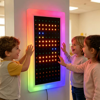 Panneau mural LED à pixels pour besoins spéciaux, 128 interrupteurs, jouet sensoriel tactile et auditif pour salle de thérapie autistique