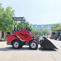 Mini chargeuse sur pneus articulée d'entrepôt Chargeur télescopique frontal de ferme DY620