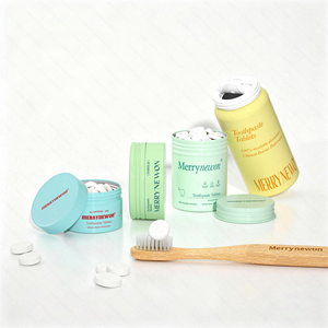 Color Printing Eco Friendly Package Aluminum Jar for Toothpaste Tablets 30 60 90 Tablets in Aluminum Tins Tablet Container