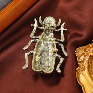 Broche en émail rétro en forme d'escargot, broche de mode en forme de <span class=keywords><strong>scarab</strong></span>ée, broche de veste, accessoires en gros - Product Image 6
