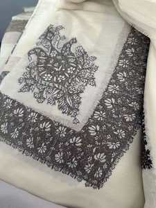 Turbante Hijab Shemagh Keffiyeh Masar de Lujo, 70% Lana, Transpirable, Bordado Floral, Estilo Islámico Yemení, Jordano, Saudí, 55x55 - Product Image 6
