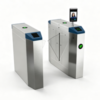Sistema de Control de Acceso con Lector de Tarjetas RFID, Reconocimiento Biométrico, Puerta de Alta Seguridad para Peatones, Torniquete ESD, Barrera Abatible