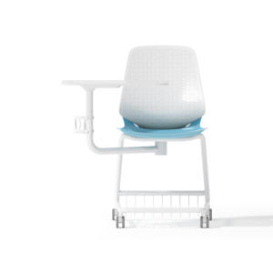 โต๊ะเขียนหนังสือพับได้สำหรับห้องประชุม/โรงเรียน ทำจากพลาสติกแข็งแรงทนทาน พร้อมเก้าอี้นักเรียนและแผ่นรองเขียน - Product Image 1