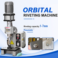 Machine à riveter orbitale de bureau compacte, riveteuse pneumatique pour rivets solides et semi-tubulaires