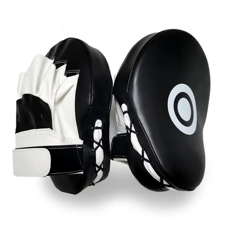 Bàn Tay Màu Đen Mục Tiêu MMA Võ Thuật Kick Pad Kit Karate Đào Tạo Găng Tay Tập Trung Đấm Miếng Đệm Cho Đấm Bốc Và Thái Lan Đá Đào Tạo