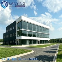 Solución de Edificio de Oficinas con Estructura de Acero Comercial, Diseño de Estructura Modular, Columnas de Alta Resistencia, Construcción Rápida, Uso Comercial
