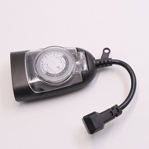 Hiện đại 24-giờ Ngoài Trời Màu Đen 3-căn cứ cửa hàng 125V cảm biến đếm ngược hình ảnh nhạy cảm hẹn giờ chiếu sáng vườn phụ kiện chiếu sáng - Product Image 1