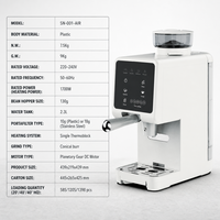 Machine à expresso semi-automatique avec moulin intégré, écran tactile programmable, pour la maison et l'hôtel
