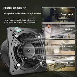 FWY Serisi 220V/380V Kare Endüstriyel Dıştan Rotorlu Aksiyal <span class=keywords><strong>Fan</strong></span> Metal Yüksek Hızlı ve Düşük Gürültülü <span class=keywords><strong>Fan</strong></span> Soğutma Fanları Siyah AC - Product Image 2