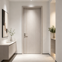 Puerta de Madera Sólida Moderna para Exterior, Insonorizada, Acabado Clase C, Puerta Francesa de Teca para Cocina, Incluye Instalación, Directo de Fábrica