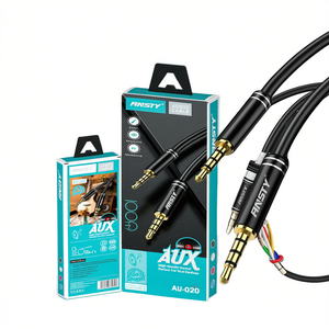 Câble audio et vidéo Ansty AU-020 1M, son stéréo auxiliaire, écouteurs, voiture, TV, PC et haut-parleurs de tablette, longueur pratique - Product Image 2