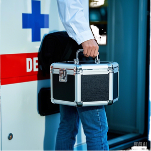 ชุดปฐมพยาบาลแบบปรับแต่งได้กล่องอุปกรณ์ทางการแพทย์อะลูมิเนียมกันน้ำและกันกระแทกกล่องเครื่องมือ PP กล่องเครื่องมือ EVA - Product Image 5