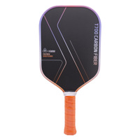 Raquettes de pickleball en fibre de carbone T700, texture tissu sablée