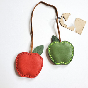 Vui tươi <span class=keywords><strong>Apple</strong></span> Shaped Keychain Mua sắm mini PU da táo túi quyến rũ Dễ Thương Trái cây túi quyến rũ - Product Image 4