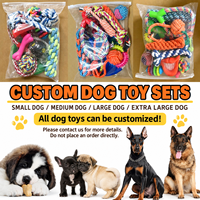 Ensemble de jouets pour chien : balle en corde durable, bâton à mâcher pour chiot, frisbee interactif, jouets d'entraînement Boxi Pet