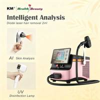 Machine d'épilation au laser à diode à refroidissement par glace 2000W 4 longueurs d'onde Écran tactile pour salon professionnel et spa