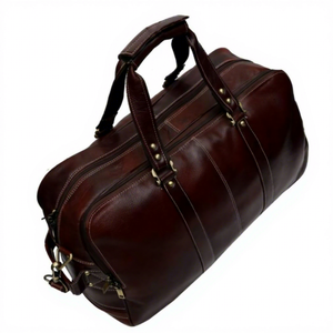 B.S INTERNATIONAL Bolso de Hombro Unisex Vintage de Cuero Genuino con Borlas, Correa Ajustable, Asa Suave y Cierre de Cremallera Ligero - Product Image 3