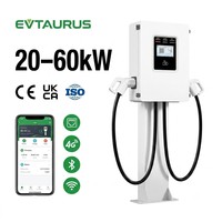 NOUVEAU Stations de recharge rapides pour véhicules électriques DC CCS GBT Chademo OEM à double borne 20kw 30kw 40kw 60kw avec contrôle WIFI OCPP APP certifiées CE