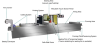 Shinchoi — machine à emballer sous vide automatique, clips de thermographie, pour fournitures d'usine