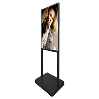Super Slim 43 \ "49 \" 55 \ "nouveau design intérieur debout publicité Android OS écran LCD CMS gratuit et serveur Cloud pour une utilisation dans les centres commerciaux
